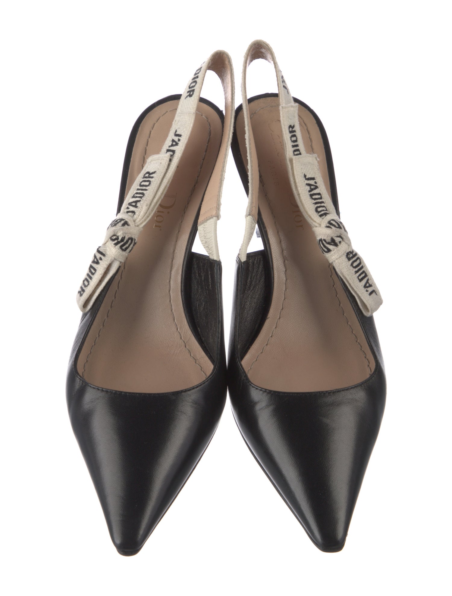 Christian Dior Leather Slingback Pumps